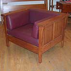 Quartersawn-Oak Lowback Panel Chair